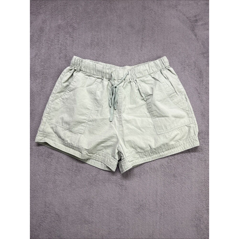 Women’s Summer Shorts Size Large 100% Cotton Sage Green